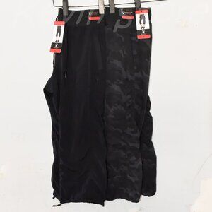 2 pairs of  Spyder Ladies' Active Woven Capri, Black, Black‎ Camo.Price is for 2